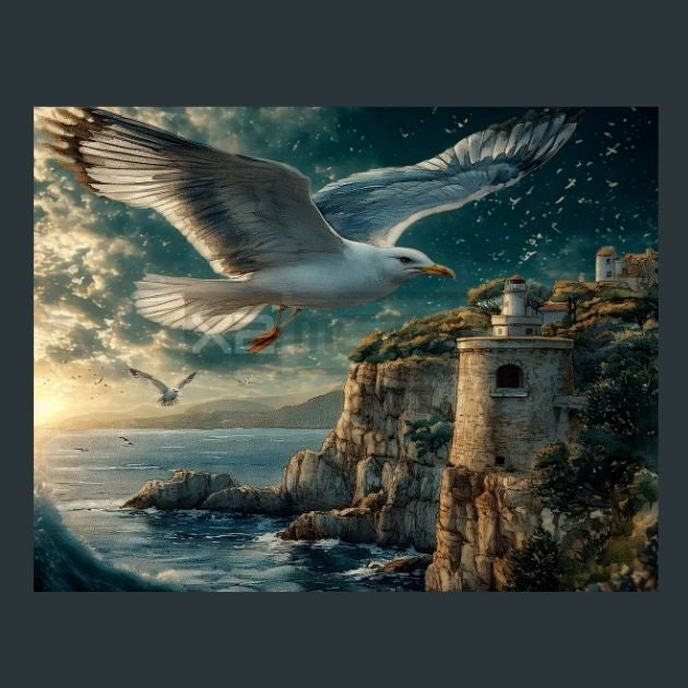 Seagull-Shore-15-Metal-Prints