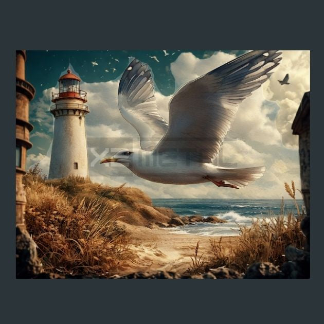 Seagull-Shore-19-Metal-Prints