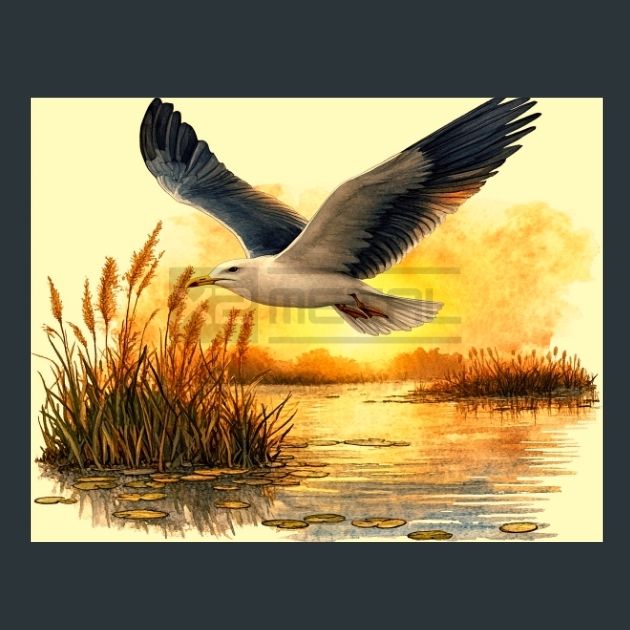 Seagull-Shore-2-Metal-Prints