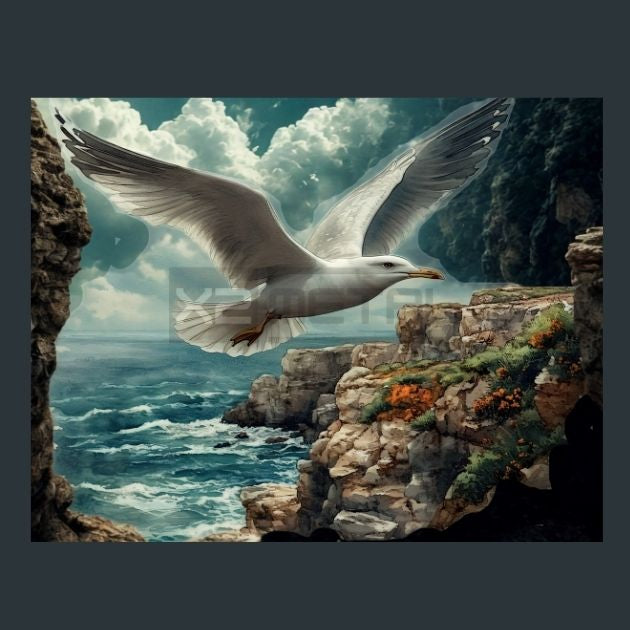 Seagull-Shore-25-Metal-Prints