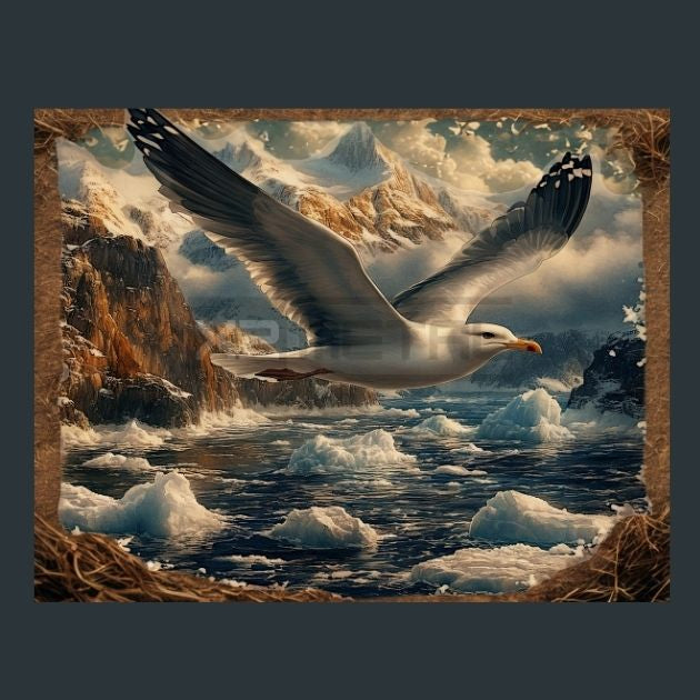 Seagull-Shore-3-Metal-Prints