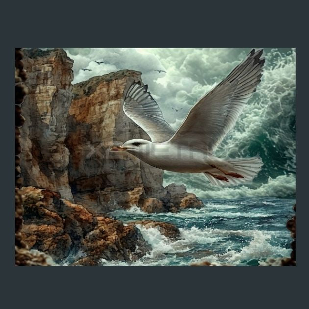 Seagull-Shore-6-Metal-Prints
