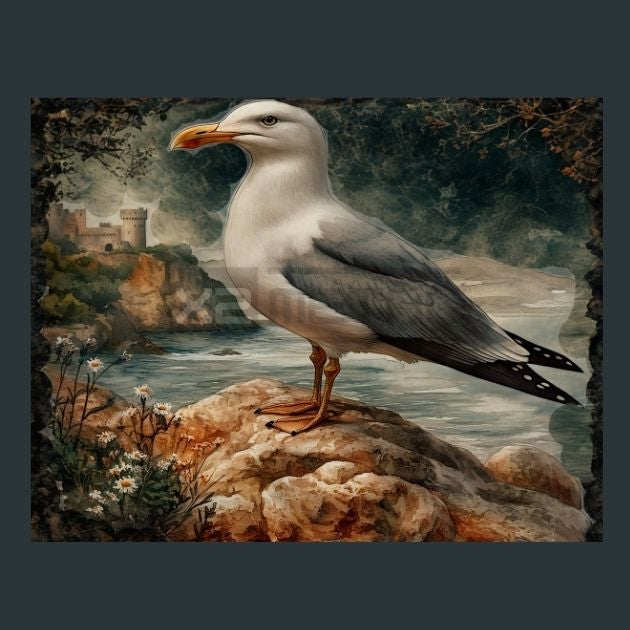 Seagull-Shore-7-Metal-Prints