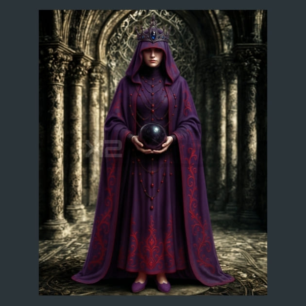Seer-Gothic Alchemy Metal Wall Art and Desktop Mouse Pad by X2Metal