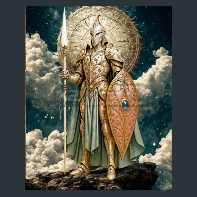 Sentinel Celestial Voyagers Metal Wall Art and Desktop Mouse Pad by X2Metal