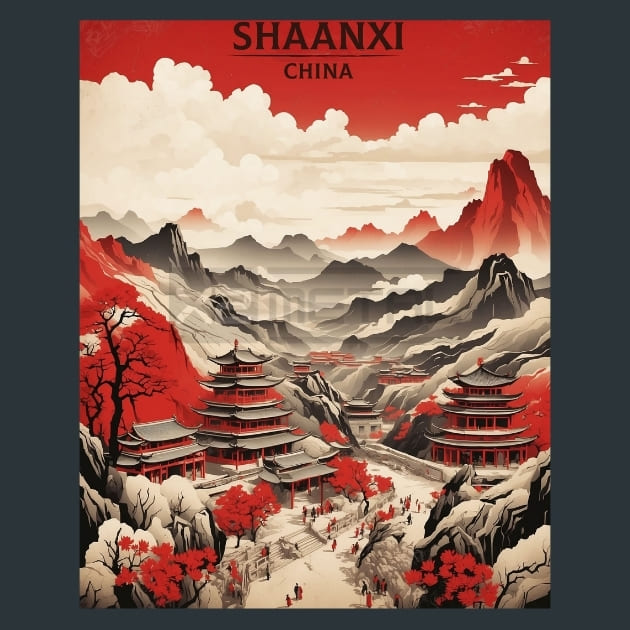 Shaanxi province China Metal Wall Art and Desktop Mouse Pad by X2Metal