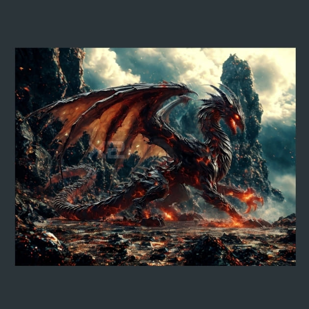 Shadowfire_Dragon_metal_prints_posters_mouse_pads