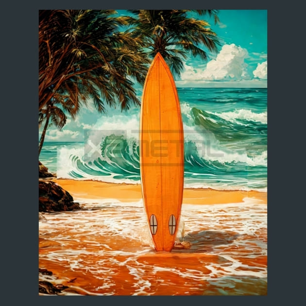 Shell and Shore 2 Metal Wall Art and Desktop Mouse Pad by X2Metal