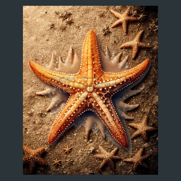 Shell and Shore 3 Metal Wall Art and Desktop Mouse Pad by X2Metal
