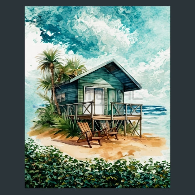 Shell and Shore 5 Metal Wall Art and Desktop Mouse Pad by X2Metal