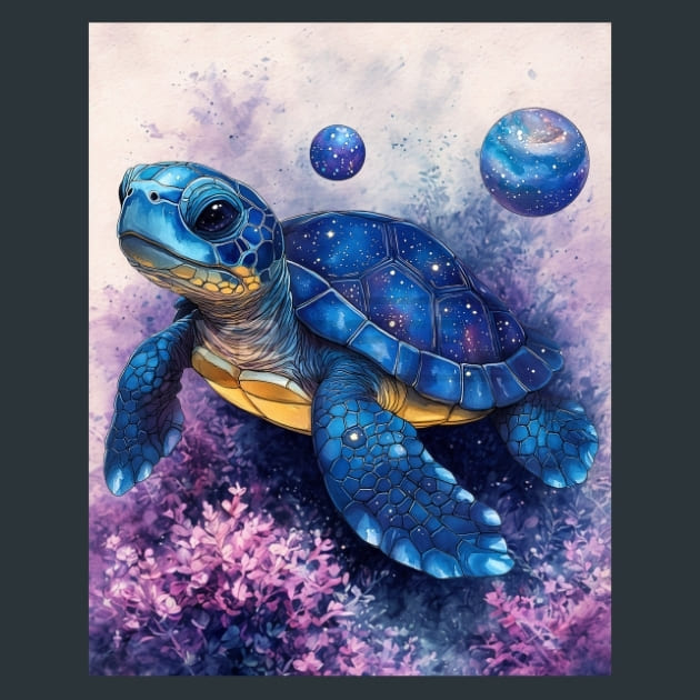 Shellbound Soul Turtles Metal Wall Art and Desktop Mouse Pad by X2Metal