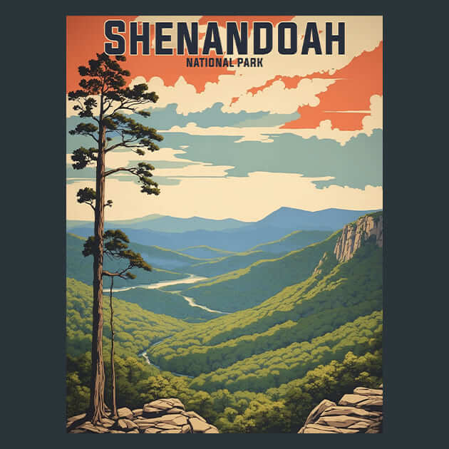 Shenandoah Metal Wall Art and Desktop Mouse Pad by X2Metal