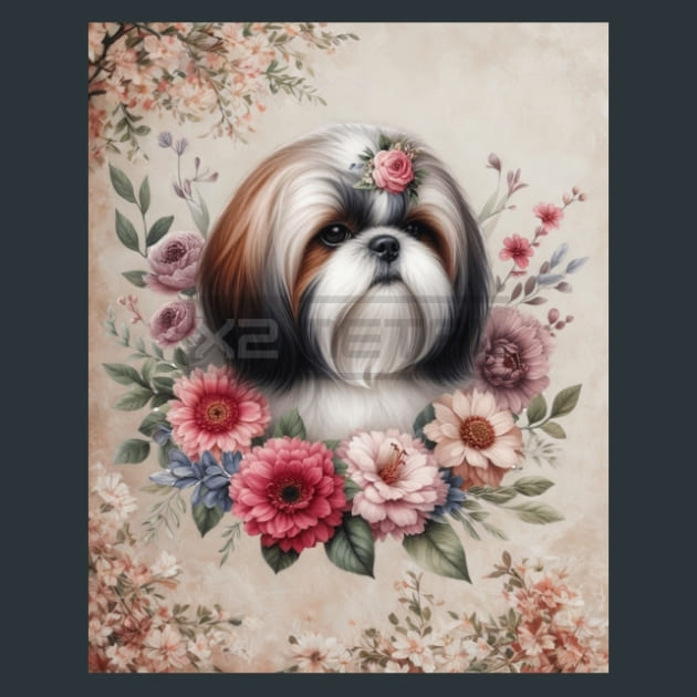 Shih Tzu Metal Wall Art and Desktop Mouse Pad by X2Metal