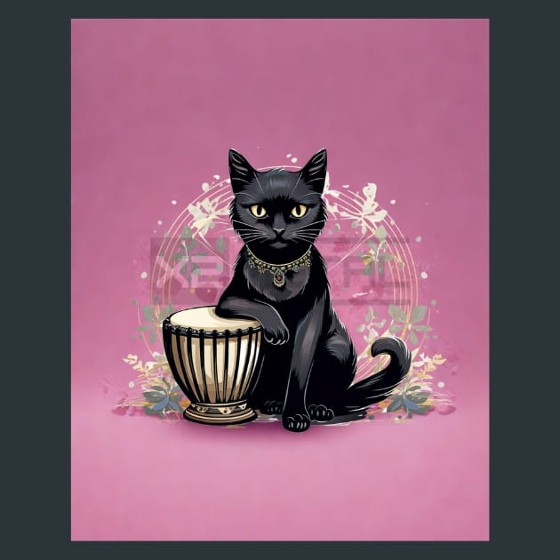 Silent Strength Cat – Metal Print &amp; Mouse Pad | ChromaLuxe | Made in Iowa USA
