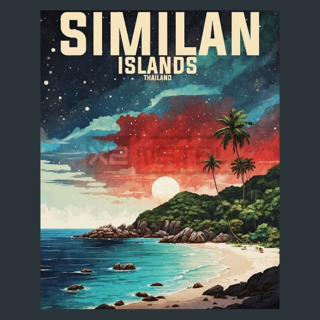 Similan Islands Thailand Metal Prints Posters and Mouse Pads