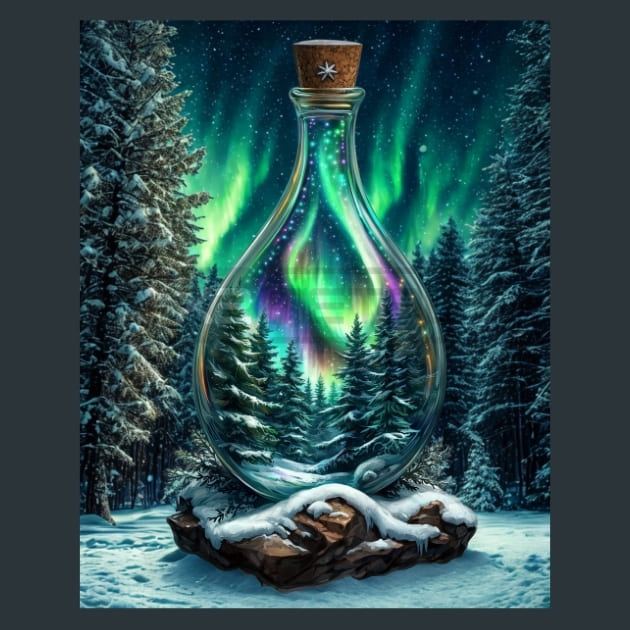 Snowglobe Winter 16 Metal Wall Art and Desktop Mouse Pad by X2Metal