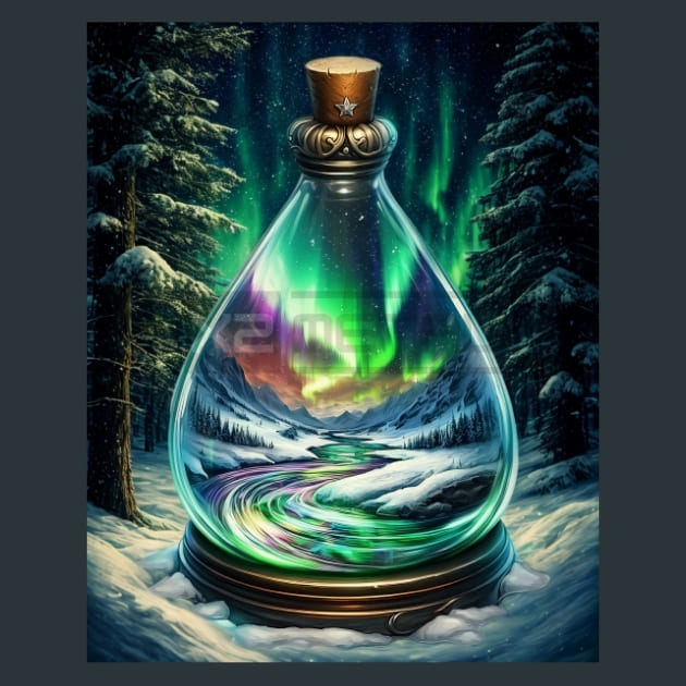 Snowglobe Winter 8 Metal Wall Art and Desktop Mouse Pad by X2Metal