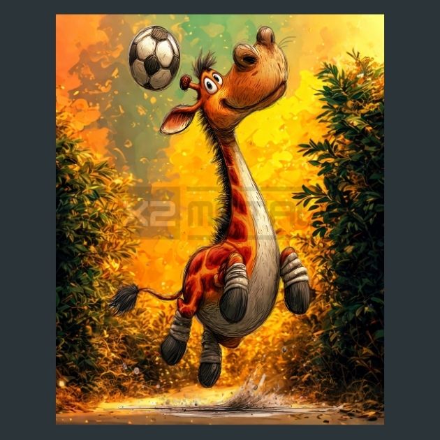 Soccer Player 68 Metal Wall Art and Desktop Mouse Pad by X2Metal