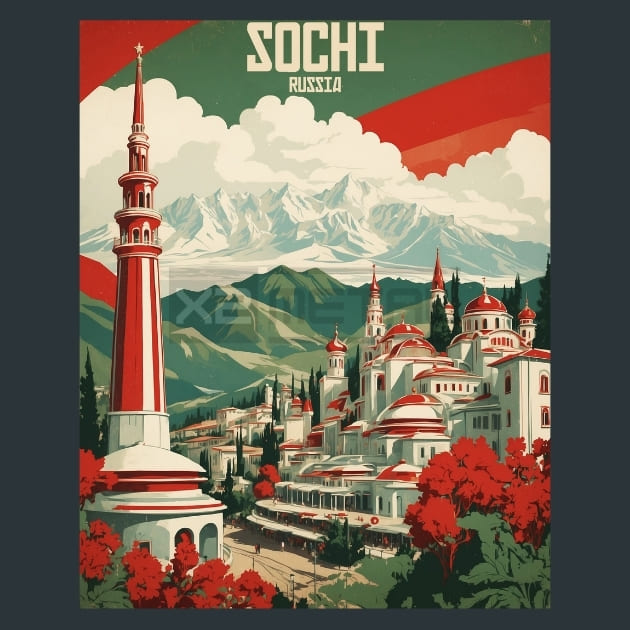 Sochi Russia Metal Prints Posters and Mouse Pads