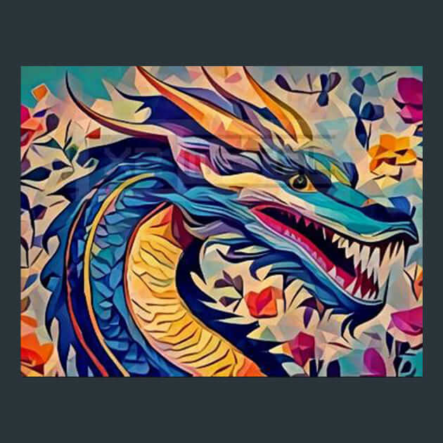 Sooty Firebreather Dragon Metal Wall Art and Desktop Mouse Pad by X2Metal