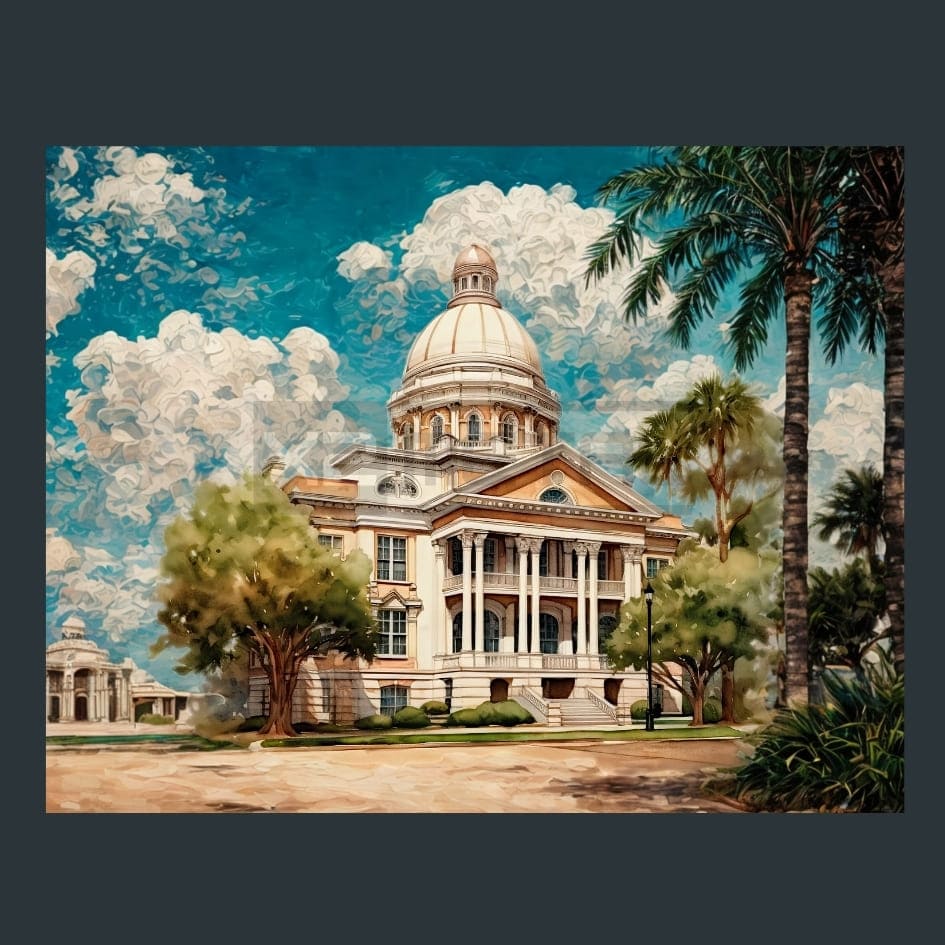 Southern Charm 5 Metal Wall Art and Desktop Mouse Pad by X2Metal