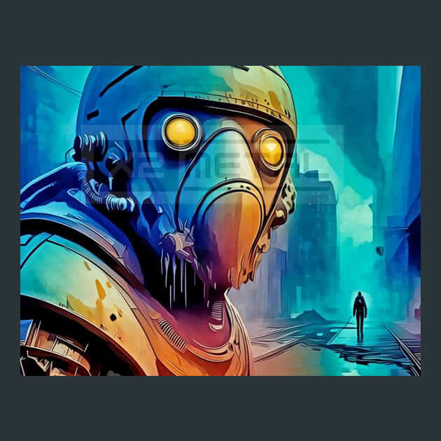 Spaceborne Stranger Metal Wall Art and Desktop Mouse Pad by X2Metal