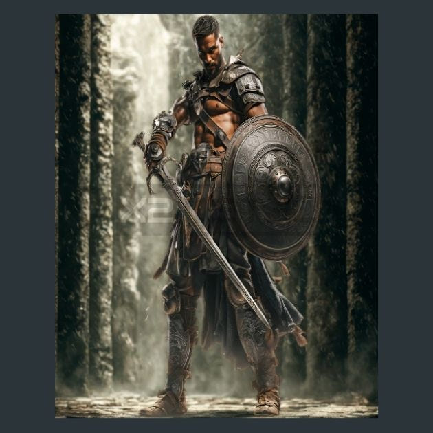 Spartacus Metal Wall Art and Desktop Mouse Pad by X2Metal