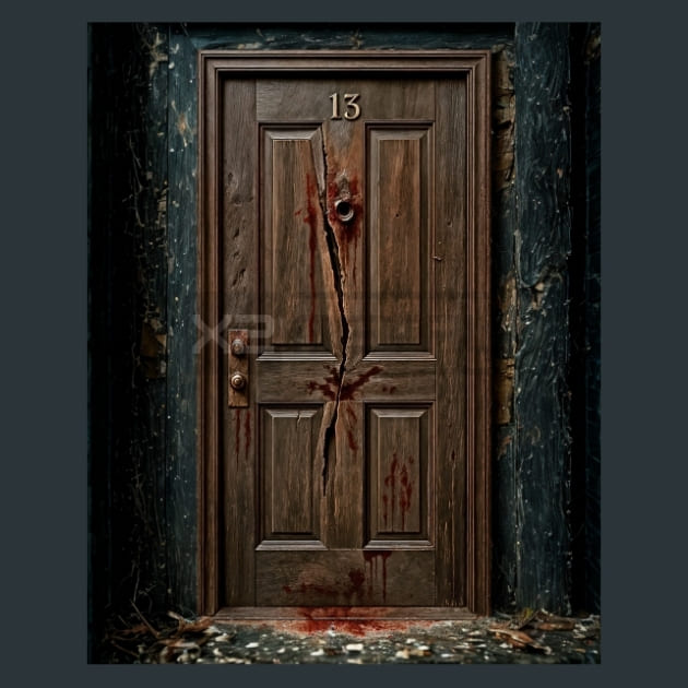 Splintered Door-Zombie Wasteland Metal Wall Art and Desktop Mouse Pad by X2Metal