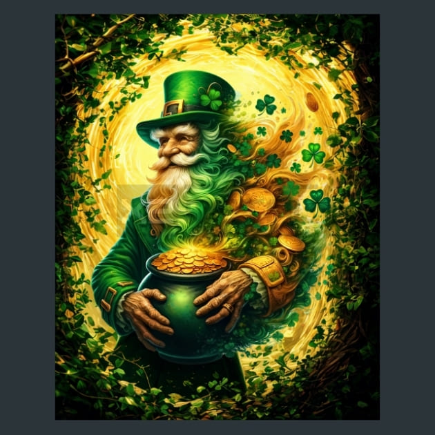 St-Patrick Leprechauns 2 Metal Wall Art and Desktop Mouse Pad by X2Metal