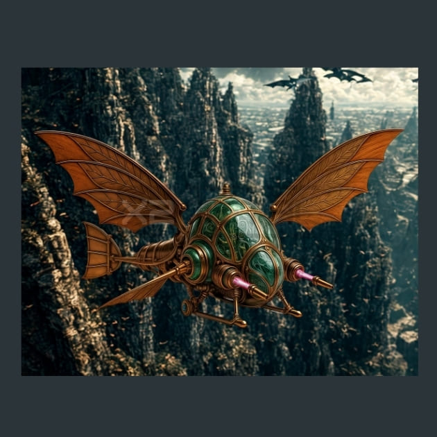 Steam_Ornithopter_metal_prints_posters_mouse_pads