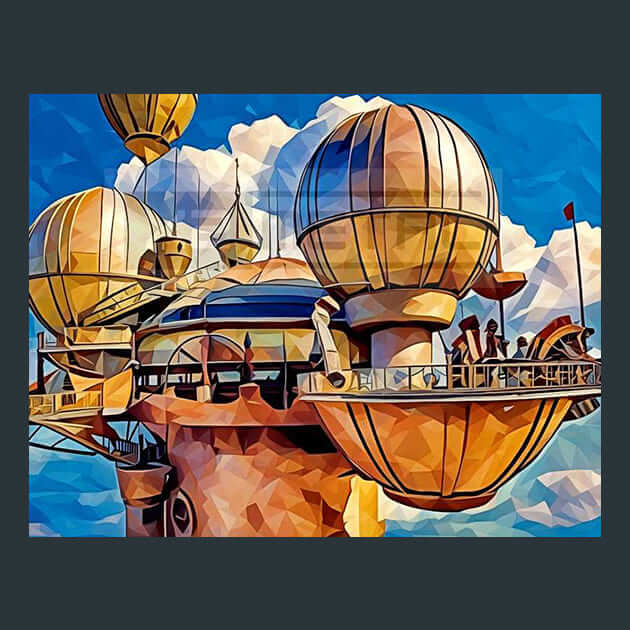 Steam Trek Metal Wall Art and Desktop Mouse Pad by X2Metal