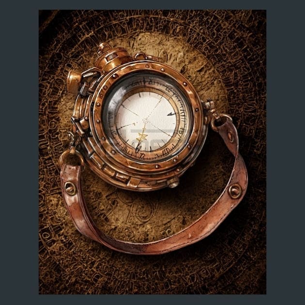 Steampunk Fantasy 22 Metal Wall Art and Desktop Mouse Pad by X2Metal