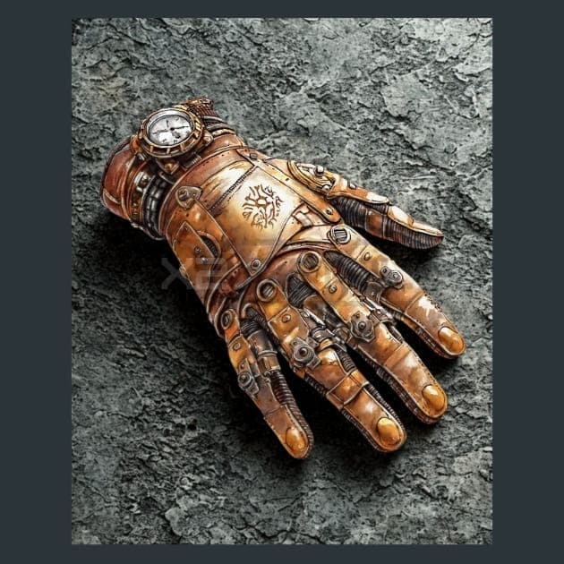 Steampunk Fantasy Nature Metal Prints, Posters and Mouse Pads