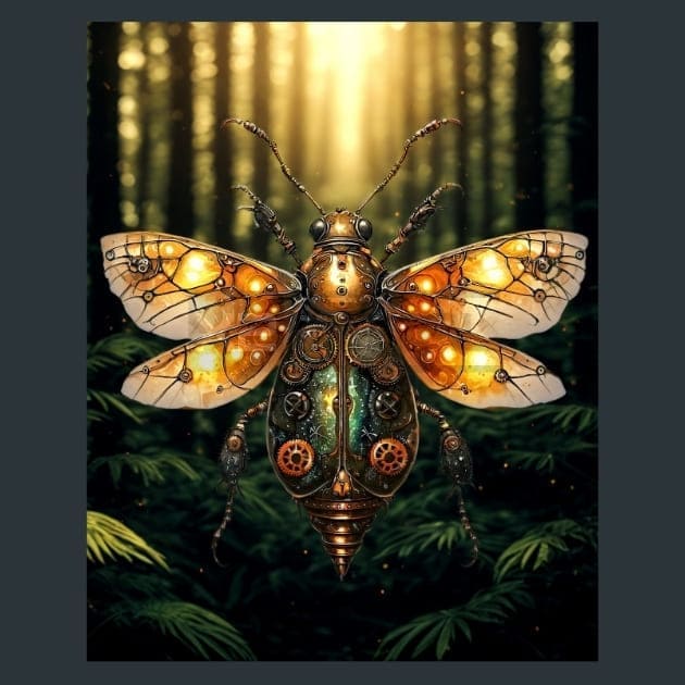 Steampunk Fantasy 28 Metal Wall Art and Desktop Mouse Pad by X2Metal