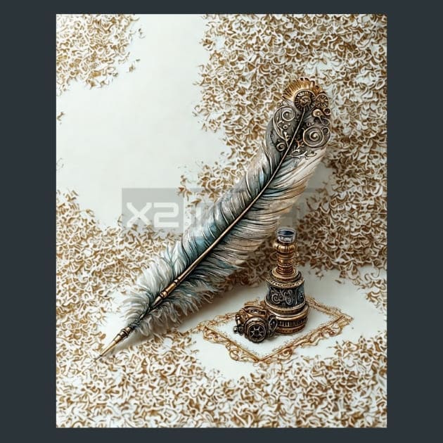 Steampunk Fantasy Nature Metal Prints, Posters and Mouse Pads