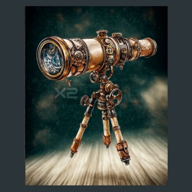 Steampunk Fantasy 3 Metal Wall Art and Desktop Mouse Pad by X2Metal