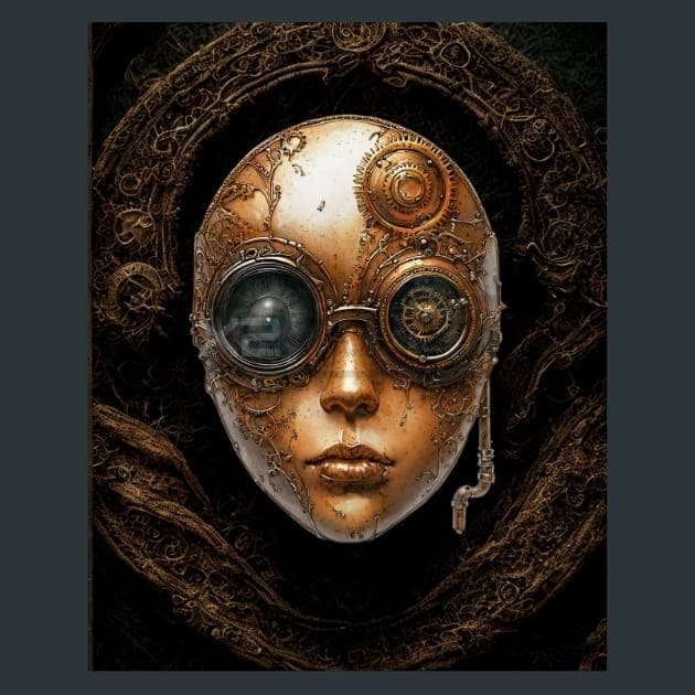 Steampunk Fantasy 4 Metal Wall Art and Desktop Mouse Pad by X2Metal