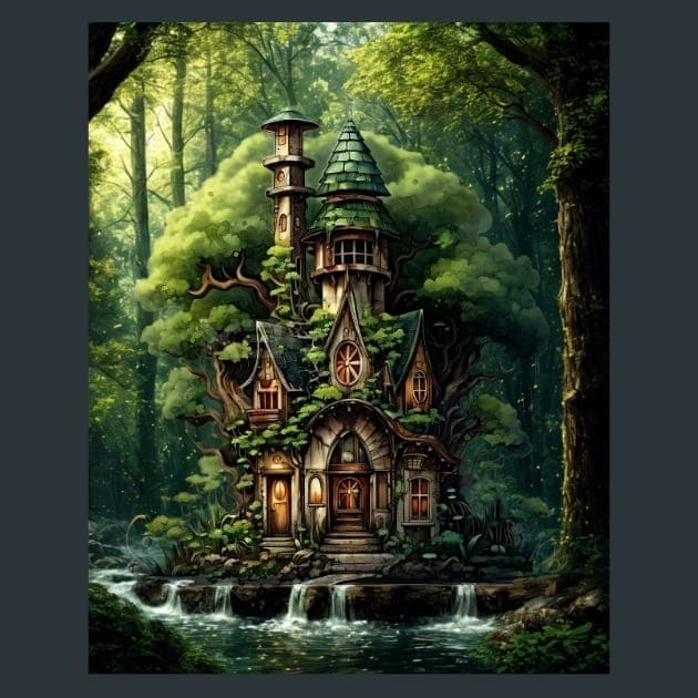 Steampunk Forest 12 Metal Wall Art and Desktop Mouse Pad by X2Metal