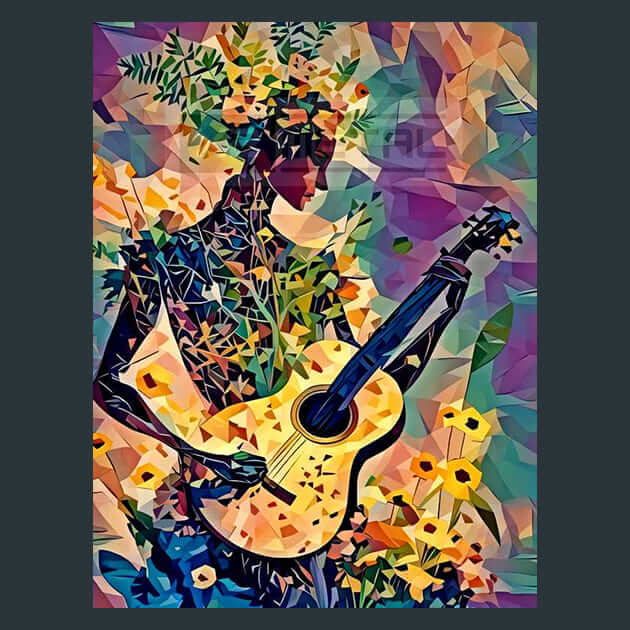 Strummer Musician – Metal Print &amp; Mouse Pad | ChromaLuxe | Made in Iowa USA