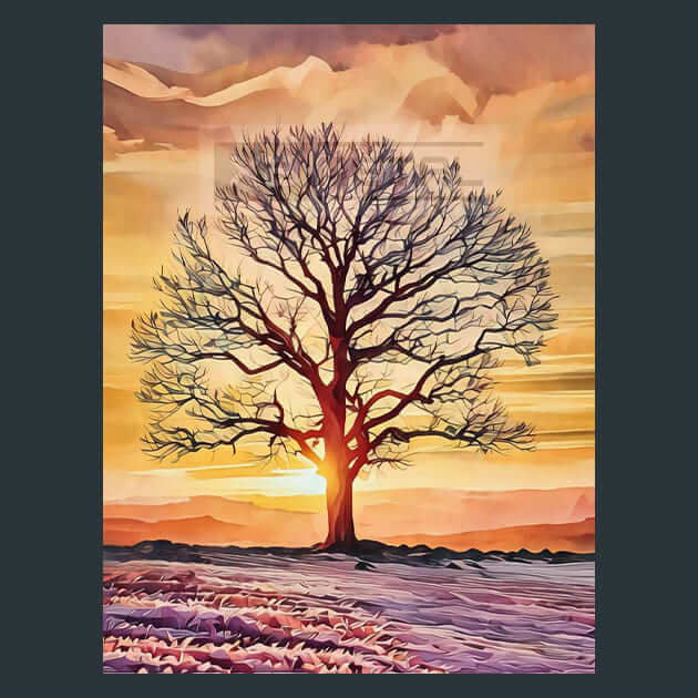 Sunset Silhouette – Metal Print &amp; Mouse Pad | ChromaLuxe | Made in Iowa USA