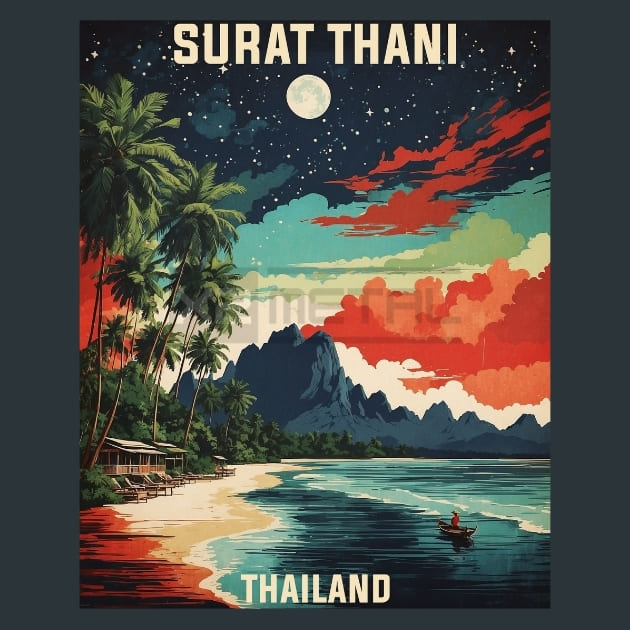 Surat Thani Thailand Metal Prints Posters and Mouse Padss