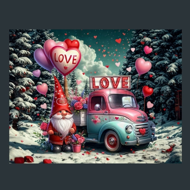 Sweatheart Gnomes 15 Metal Wall Art and Desktop Mouse Pad by X2Metal