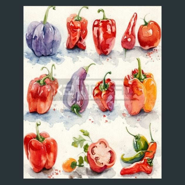 Sweet-Hot-Peppers-2-Metal-Prints
