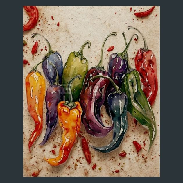Sweet-Hot-Peppers-5-Metal-Prints