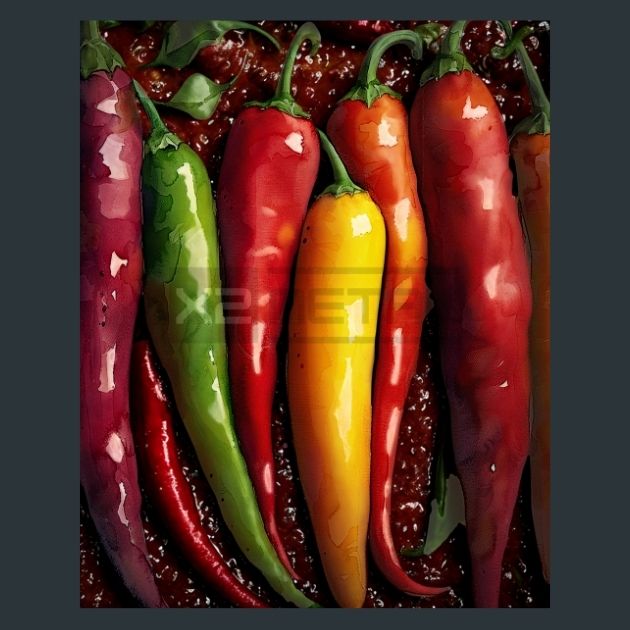 Sweet-Hot-Peppers-6-Metal-Prints