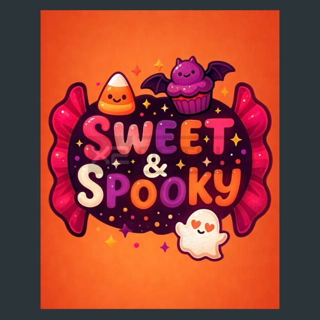 Sweet and Spooky Metal Wall Art and Desktop Mouse Pad by X2Metal