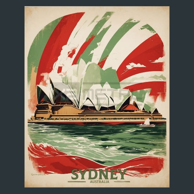 Sydney Opera House Australia Metal Wall Art and Desktop Mouse Pad by X2Metal