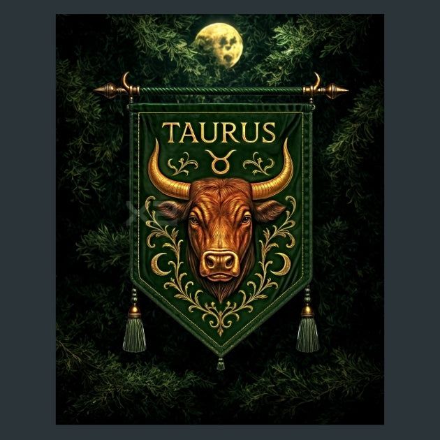 Taurus-Zodiac-Banners-metal-prints-posters-mouse-pads