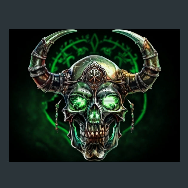 Taurus_skull-Zodiac-Signs-Skull Metal Wall Art and Desktop Mouse Pad by X2Metal