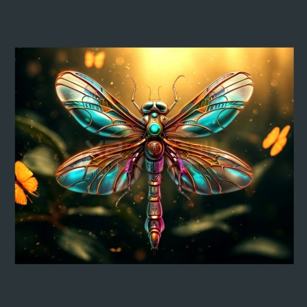 Tech-Dragonfly-metal-prints-posters-mouse-pads